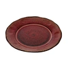 red melamine plates